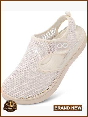 Flat Sandals Closed Toe Summer Breathable Mesh Casual Walking Shoes Zero Drop